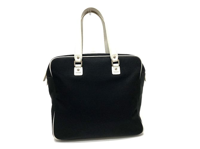 Borsa a spalla in tessuto nero Chanel - vista 2