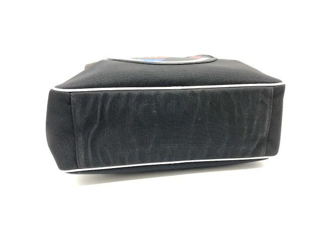 Borsa a spalla in tessuto nero Chanel - vista 7