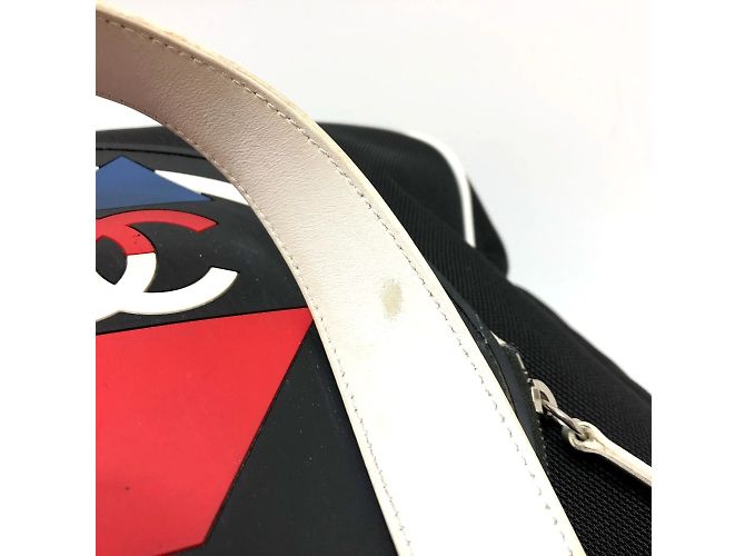 Borsa a spalla in tessuto nero Chanel - vista 9