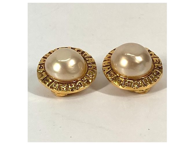 Vintage Gold Clip Ohrringe von Chanel Golden - Ansicht 2