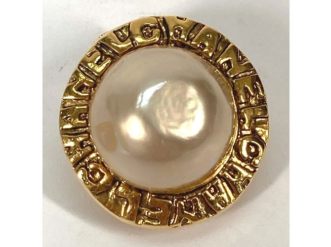 Vintage Gold Clip Ohrringe von Chanel Golden - Ansicht 6