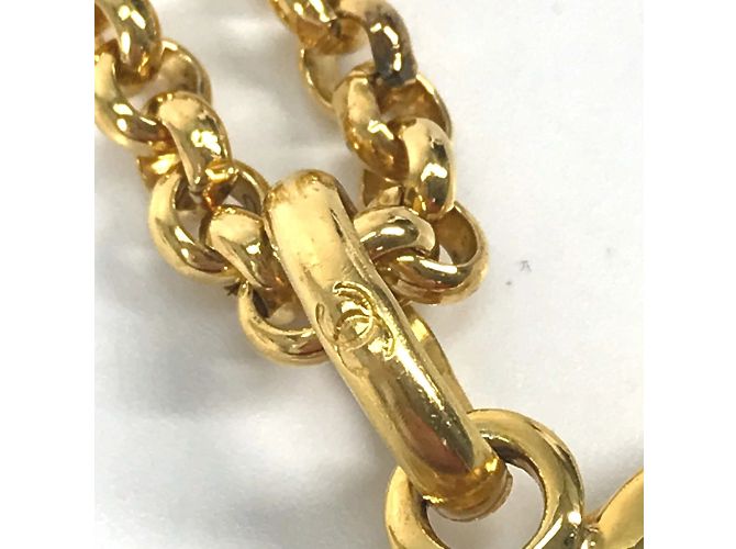 Timeless Collana vintage placcata in oro Chanel D'oro - vista 7