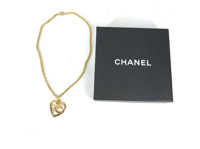 Timeless Collana vintage placcata in oro Chanel D'oro - vista 9