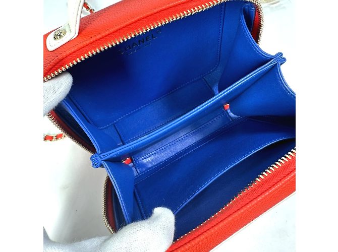 Chanel A93342 CC Mark Tricolor Schultertasche Rot - Ansicht 10