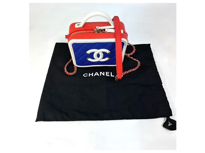 Chanel A93342 CC Mark Tricolor Schultertasche Rot - Ansicht 16