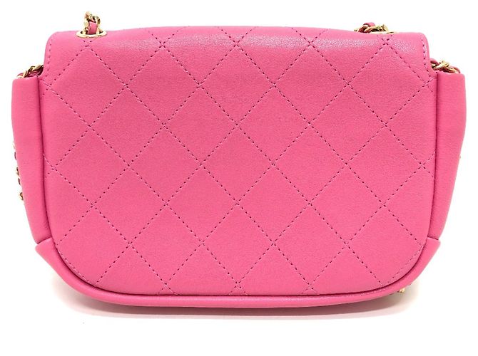 Chanel Pink Leather Shoulder Bag - view 2