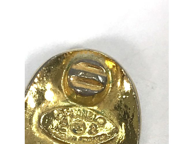 Timeless Vintage Gold Clip Ohrringe von Chanel Golden - Ansicht 13