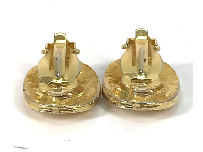 Timeless Vintage Gold Clip Ohrringe von Chanel Golden - Ansicht 4