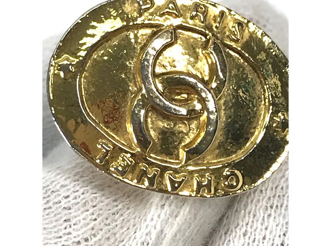 Timeless Vintage Gold Clip Ohrringe von Chanel Golden - Ansicht 5