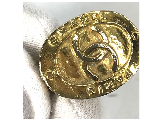 Timeless Vintage Gold Clip Ohrringe von Chanel Golden - Ansicht 6