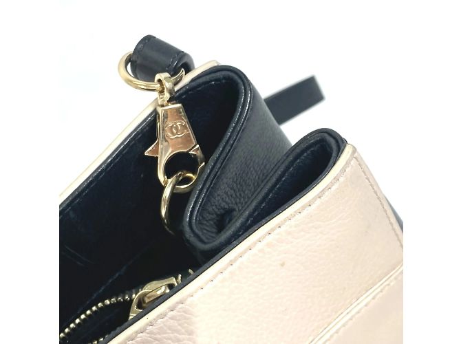 Chanel CC Mark Bicolor 2WAY Schultertasche Beige - Ansicht 10