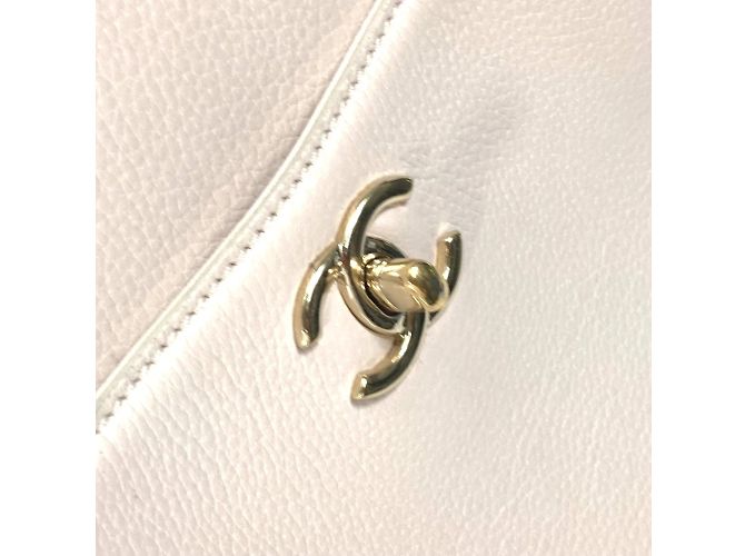 Chanel CC Mark Bicolor 2WAY Schultertasche Beige - Ansicht 12