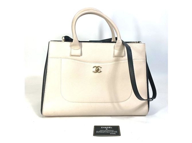 Chanel CC Mark Bicolor 2WAY Schultertasche Beige - Ansicht 2