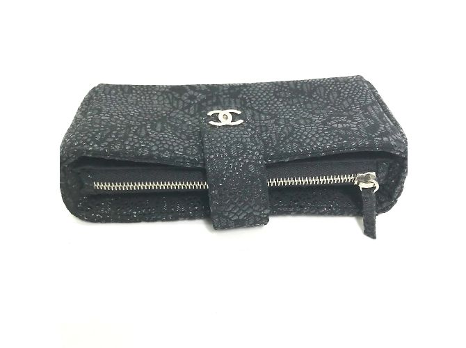 Portamonete Chanel CC Mark Nero - vista 3