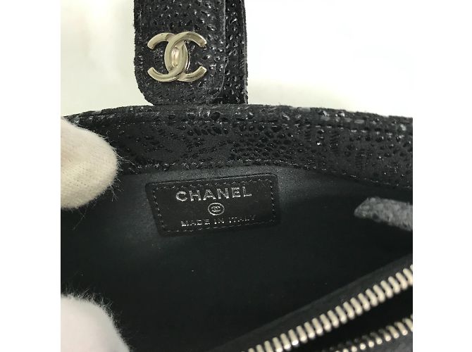 Portamonete Chanel CC Mark Nero - vista 9