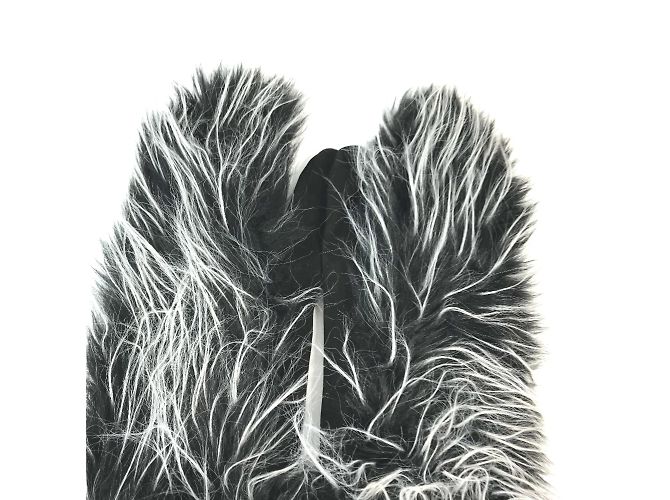 Guanti caldi in pelle nera Chanel Nero - vista 2