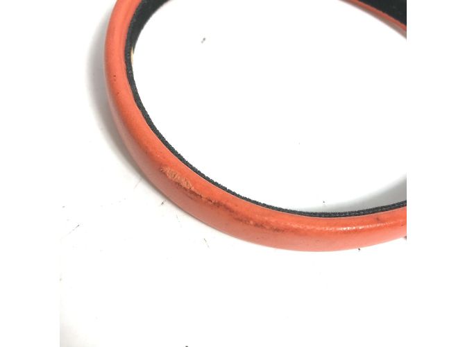 Fascia per capelli in pelle arancione Chanel - vista 3