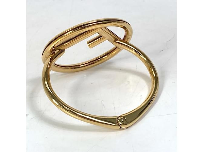 Bracciale Fendi FF placcato oro D'oro - vista 2