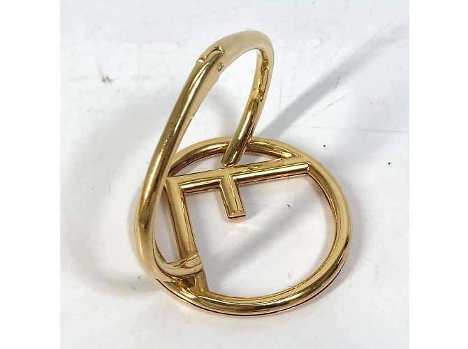 Bracciale Fendi FF placcato oro D'oro - vista 5