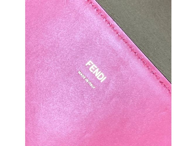 Fendi rosa Leder Tragetasche Pink - Ansicht 14