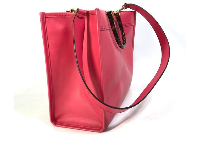 Fendi rosa Leder Tragetasche Pink - Ansicht 4