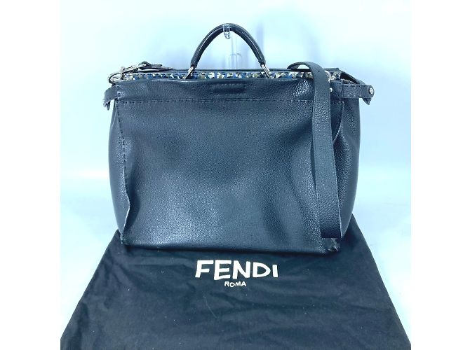 Fendi 7VA388 Selleria Borsa a Mano 2WAY Nero - vista 8