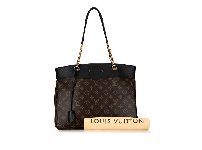 Borsa a mano Pallas Shopper Monogram Louis Vuitton Marrone Nero - vista 10