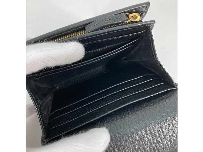 Gucci Beige Leder Geldbörse im Querformat - Ansicht 10
