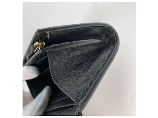Gucci Beige Leder Geldbörse im Querformat - Ansicht 11