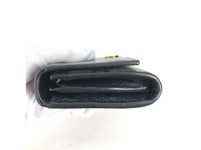 Gucci Beige Leder Geldbörse im Querformat - Ansicht 5