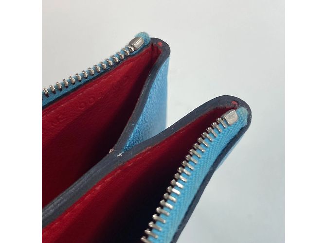Hermès Neceser de cuero azul Hermes - vista 12