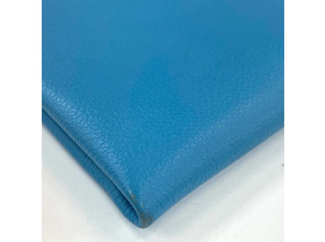 Hermès Neceser de cuero azul Hermes - vista 7