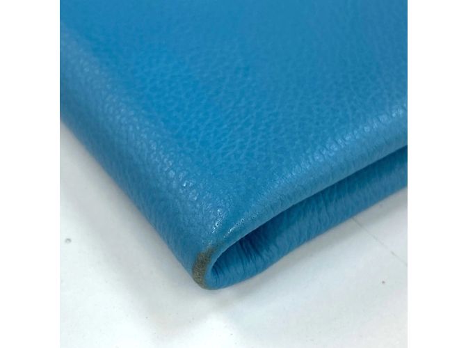 Hermès Neceser de cuero azul Hermes - vista 8