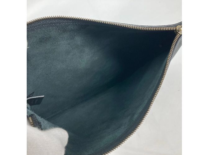 Clutch in pelle nera Gucci 500981 Nero - vista 10