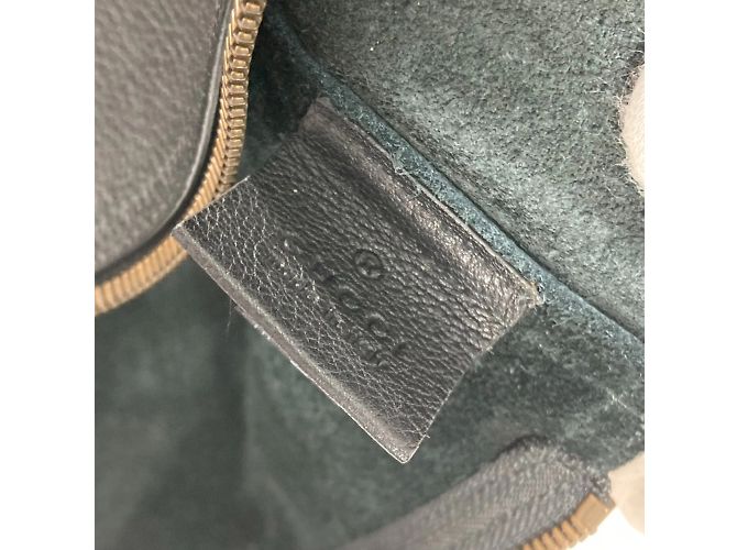 Clutch in pelle nera Gucci 500981 Nero - vista 11