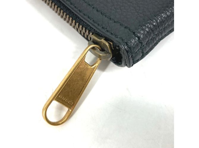 Clutch in pelle nera Gucci 500981 Nero - vista 5