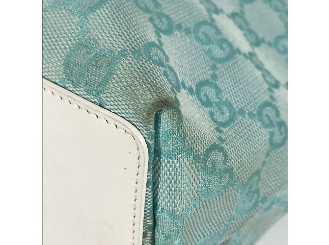 Borsa tote blu Gucci - vista 8