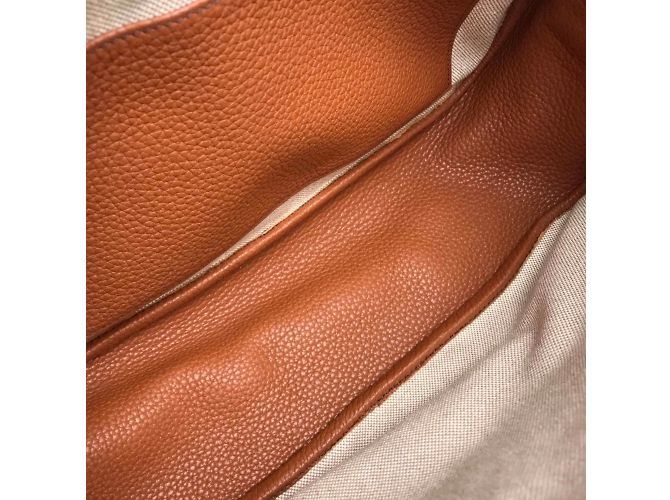 Hermès Borsa a spalla in pelle marrone Hermes - vista 6