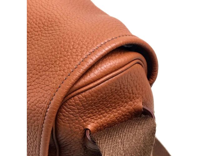 Hermès Borsa a spalla in pelle marrone Hermes - vista 8