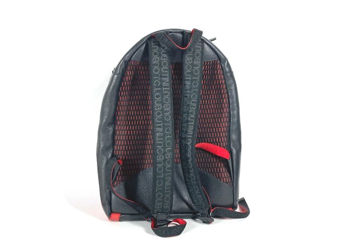 Zaino in pelle nera Christian Louboutin - vista 2