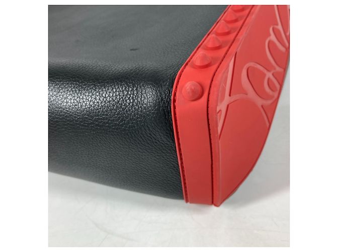 Zaino in pelle nera Christian Louboutin - vista 6