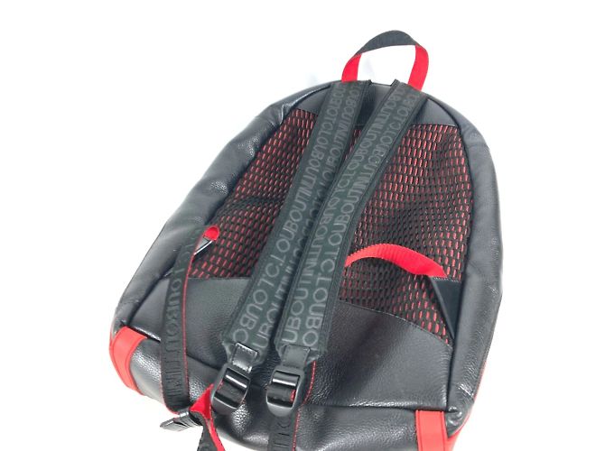 Zaino in pelle nera Christian Louboutin - vista 9