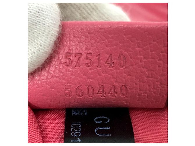 Borsa tote Gucci rosa in tessuto - vista 12