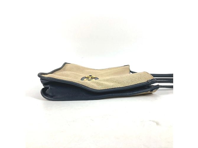 Borsa tote Gucci beige e blu navy - vista 3