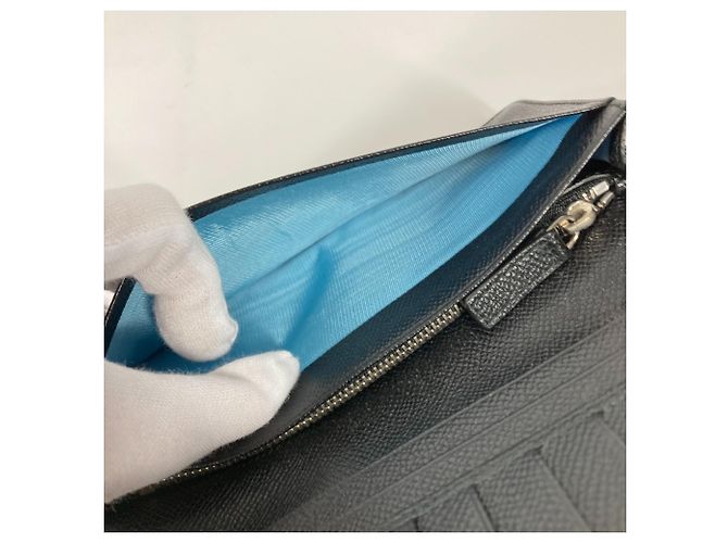 Bulgari Portafoglio lungo in pelle nera Bvlgari Nero - vista 11