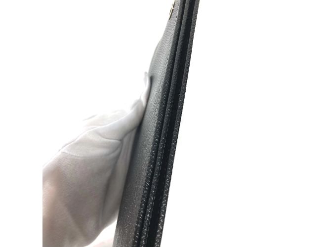 Bulgari Portafoglio lungo in pelle nera Bvlgari Nero - vista 3