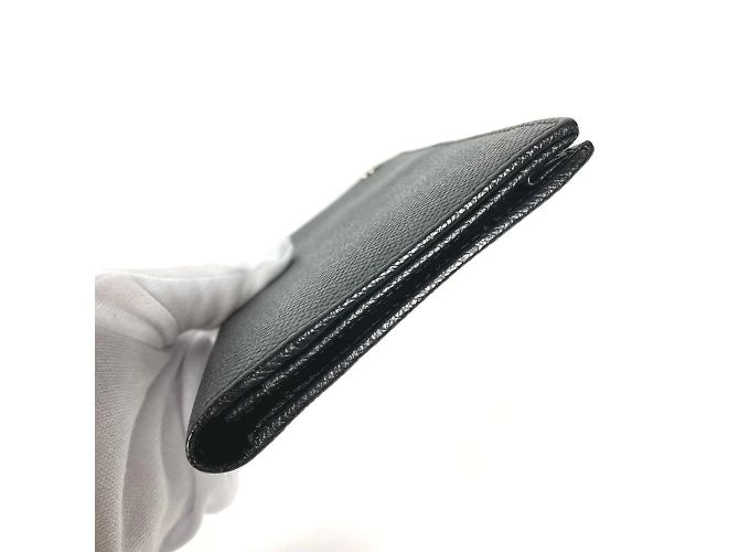 Bulgari Portafoglio lungo in pelle nera Bvlgari Nero - vista 4