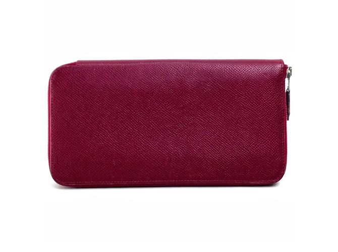 Hermès Silk-In Reißverschluss-Langbörse Ruby Rot - Ansicht 2