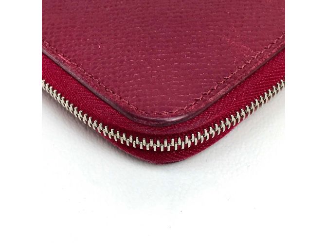 Hermès Silk-In Reißverschluss-Langbörse Ruby Rot - Ansicht 3