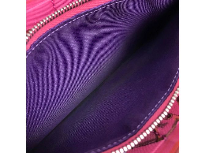 Hermès Silk-In Reißverschluss-Langbörse Ruby Rot - Ansicht 8